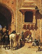 Edwin Lord Weeks Gate of the Fortress at Agra, India USA oil painting artist